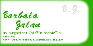 borbala zalan business card